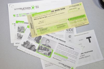 Le contenu du courrier que recevrons les donateurs
