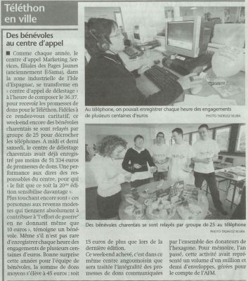 Journal Sud-Ouest du 11/12/06
Mots-clés: Journal Sud-Ouest sudouest